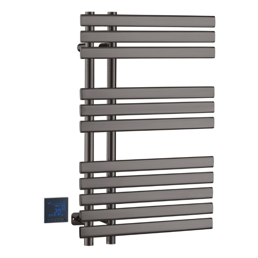 Полотенцесушитель электрический Boheme Venturo 723-GM 50x80 оружейная сталь Полотенцесушитель электрический Boheme Venturo 723-GM 50x80 оружейная сталь