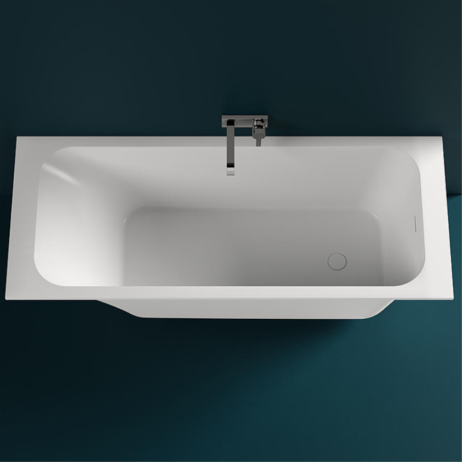 Ванна из искусственного камня Salini Orlando Kit S-Stone 180х80 белая матовая, с ножками и донным клапаном Ванна из искусственного камня Salini Orlando Kit S-Stone 180х80 белая матовая, с ножками и донным клапаном