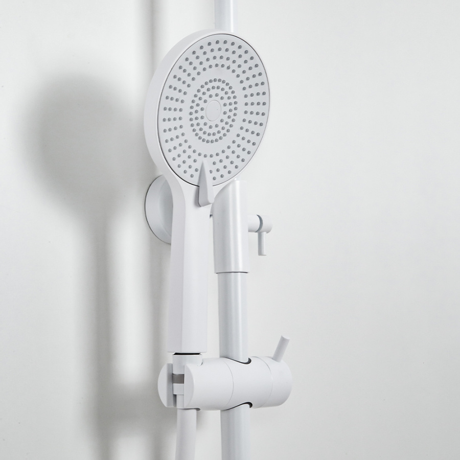 Душевая стойка AVS Slimmer белый матовый Душевая стойка AVS Slimmer белый матовый