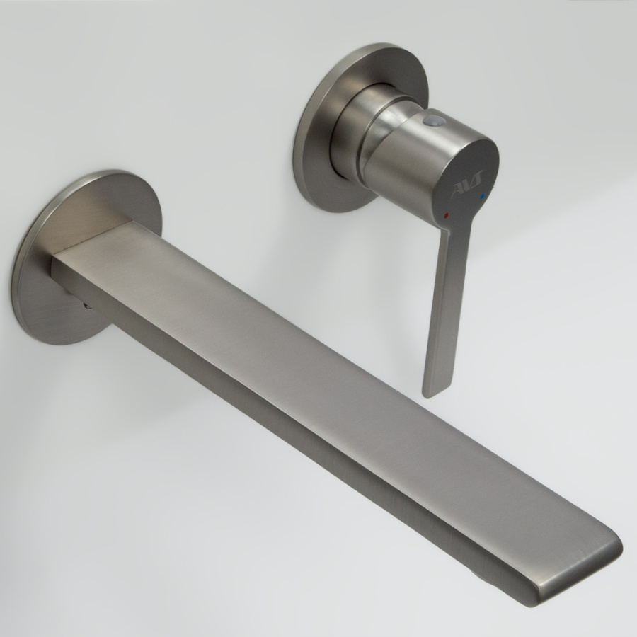 Смеситель для раковины AVS Elegant с внутренней частью, брашированный никель Смеситель для раковины AVS Elegant с внутренней частью, брашированный никель