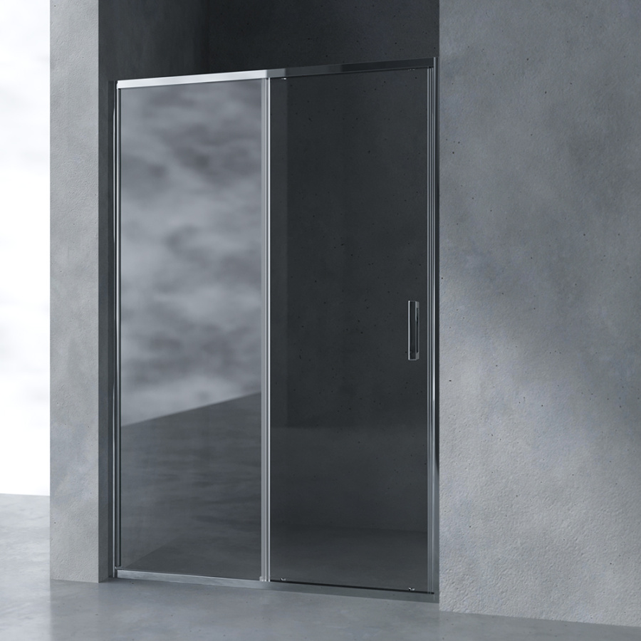 Душевая дверь в нишу AVS Вектор 130 см профиль хром, стекло прозрачное Душевая дверь в нишу AVS Вектор 130 см профиль хром, стекло прозрачное