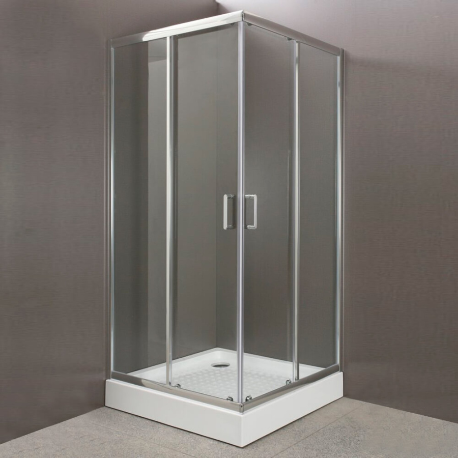 Душевой уголок BelBagno Uno UNO-195-A-2-90-C-Cr 90х90 профиль хром, прозрачное стекло