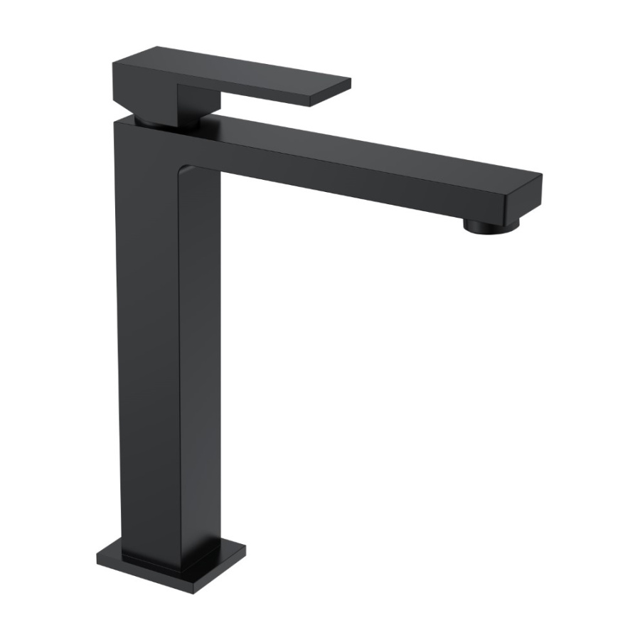 Смеситель для раковины Boheme Qubic 472-B черный матовый