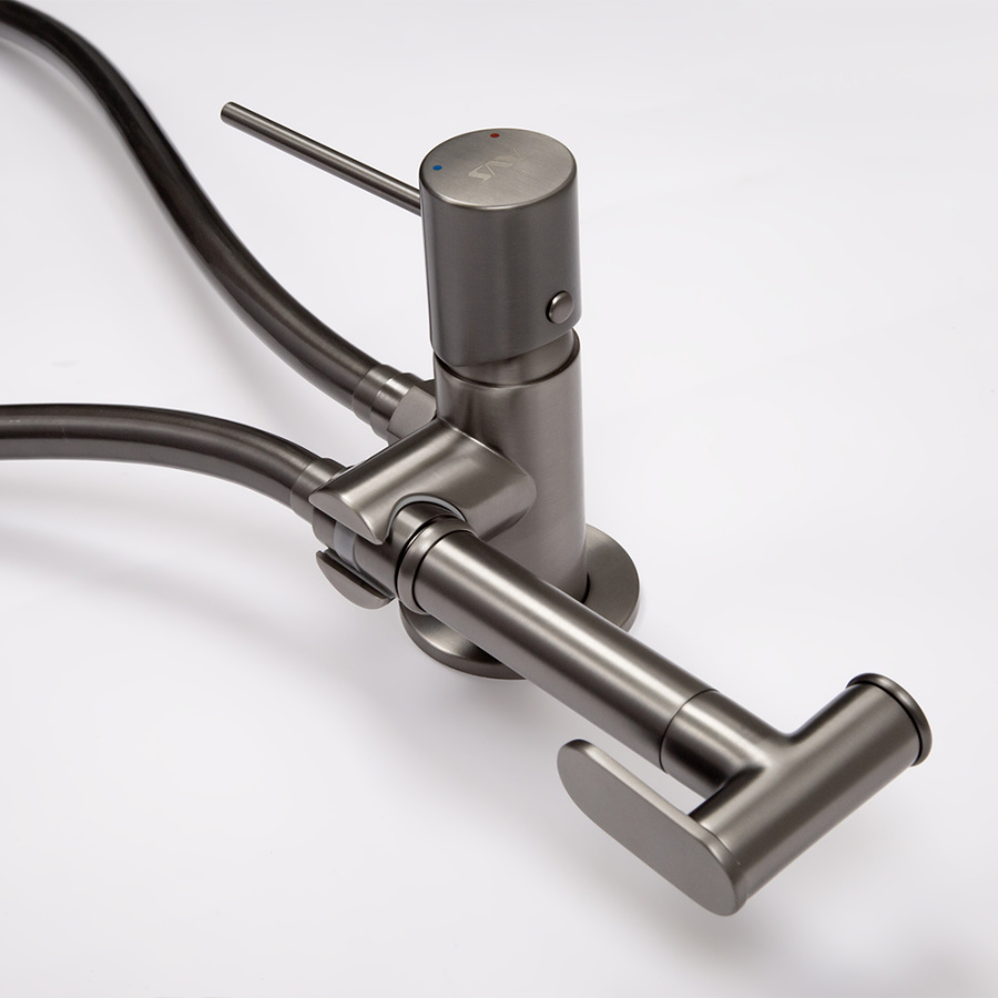 Гигиенический душ со смесителем AVS Slimmer оружейная сталь Гигиенический душ со смесителем AVS Slimmer оружейная сталь