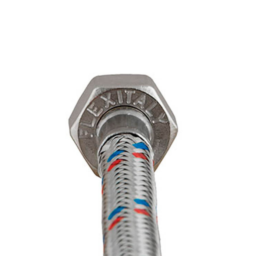 Подводка воды Flexitaly 150040460RB DN8 1/2" 60 см Подводка воды Flexitaly 150040460RB DN8 1/2" 60 см