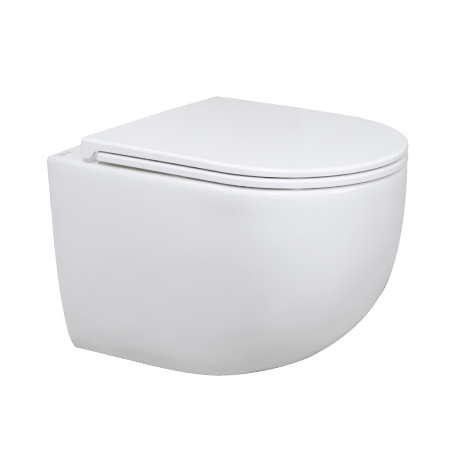 Унитаз подвесной AVS Спутник безободковый, белый Унитаз подвесной AVS Спутник безободковый, белый