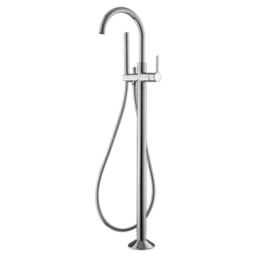 Напольный смеситель для ванны с душем Cezares Eco ECO-VDP-01, хром