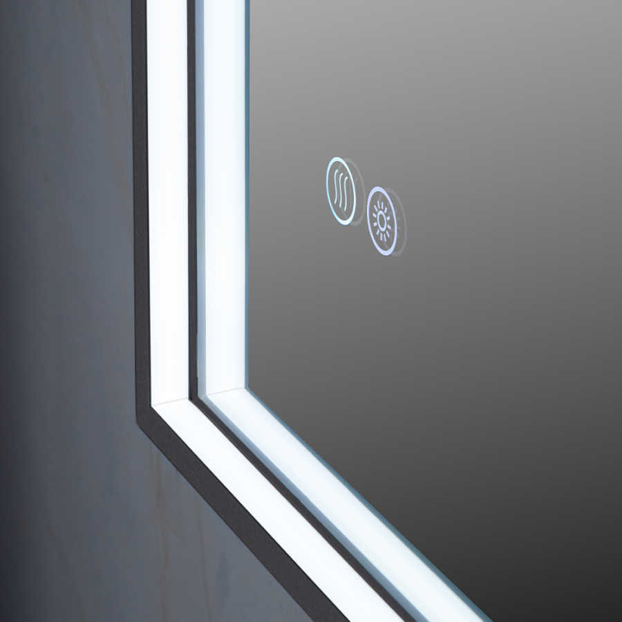 Зеркало с подсветкой AVS ZH 75x90 см, антипар, оружейная сталь Зеркало с подсветкой AVS ZH 75x90 см, антипар, оружейная сталь