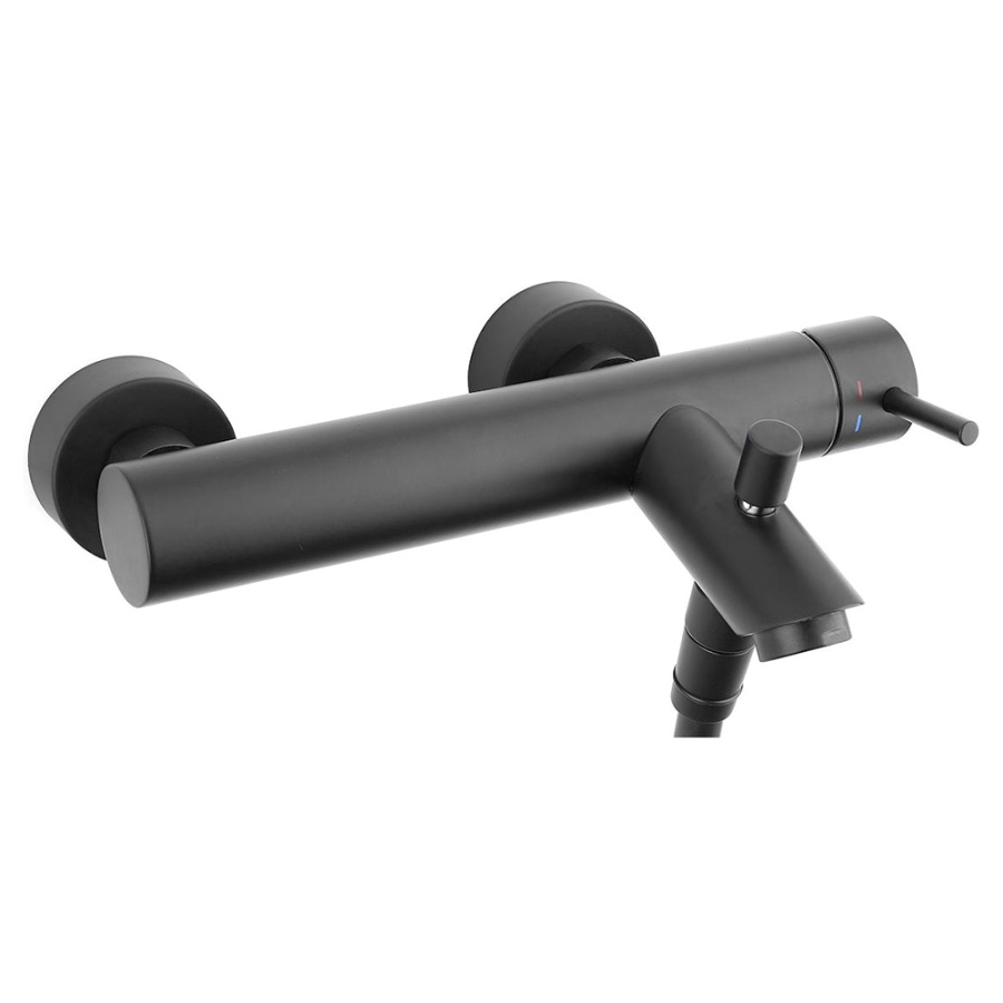 Смеситель для ванны и душа Paffoni Light LIG022NO черный матовый