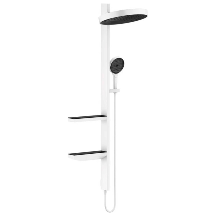 Душевая стойка Hansgrohe Rainfinity Showerpipe Shower Select S 26842700+15743700+01800180 белый матовый Душевая стойка Hansgrohe Rainfinity Showerpipe Shower Select S 26842700+15743700+01800180 белый матовый