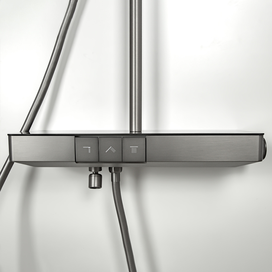 Душевая стойка AVS Torrent оружейная сталь