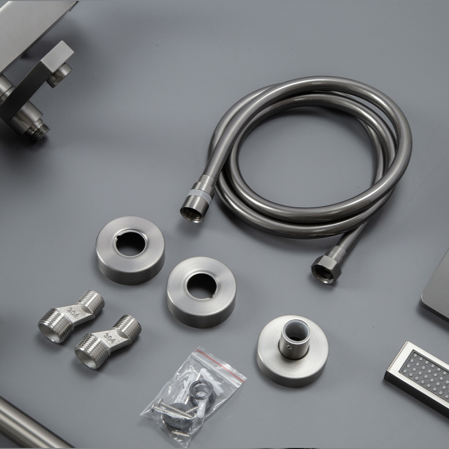 Душевая стойка AVS Cube оружейная сталь Душевая стойка AVS Cube оружейная сталь