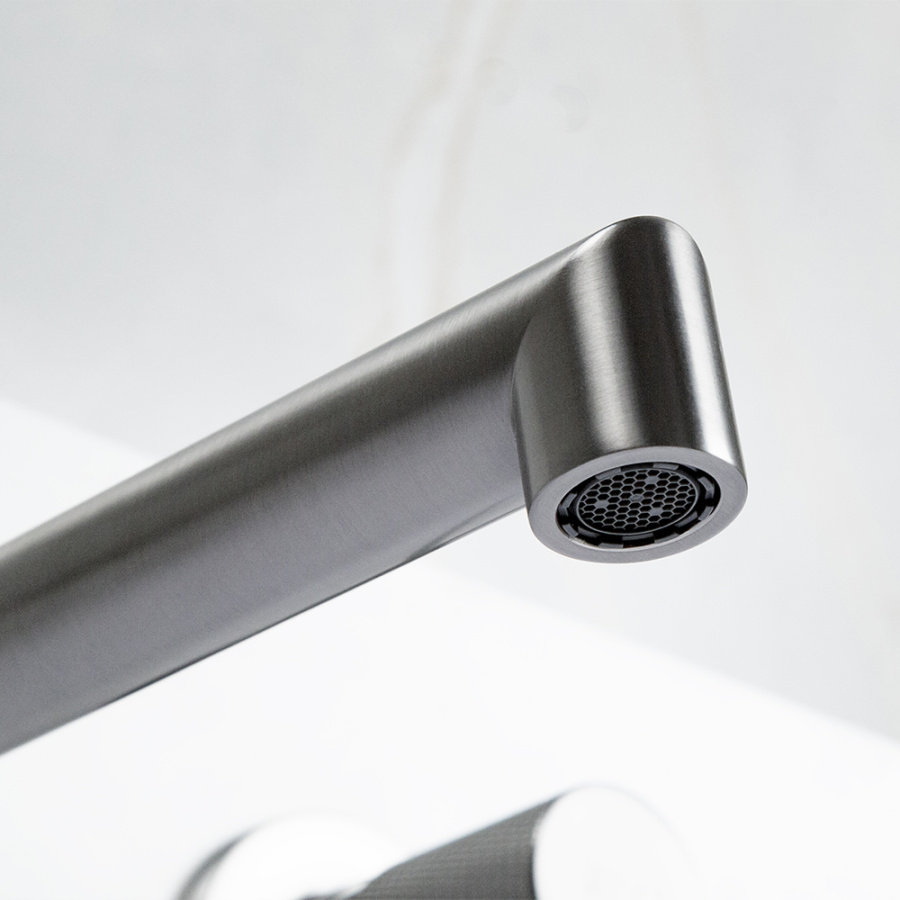 Смеситель для раковины AVS Seeme с внутренней частью, оружейная сталь Смеситель для раковины AVS Seeme с внутренней частью, оружейная сталь