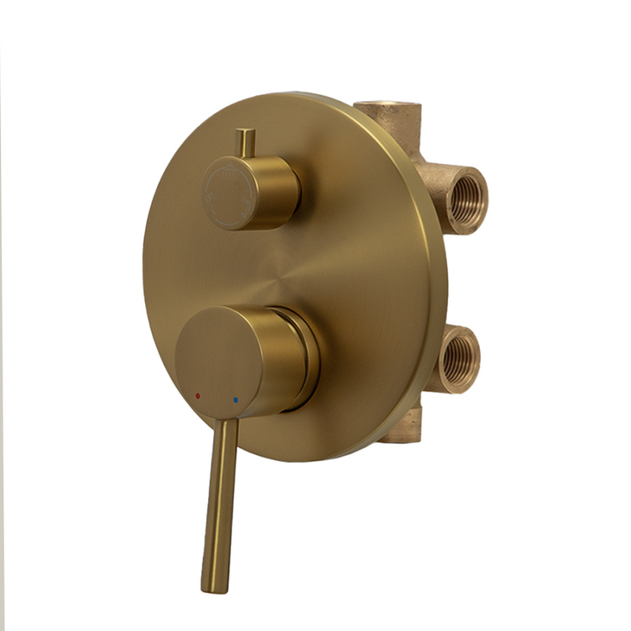 Душевой комплект AVS Slimmer 4в1 брашированное золото Душевой комплект AVS Slimmer 4в1 брашированное золото