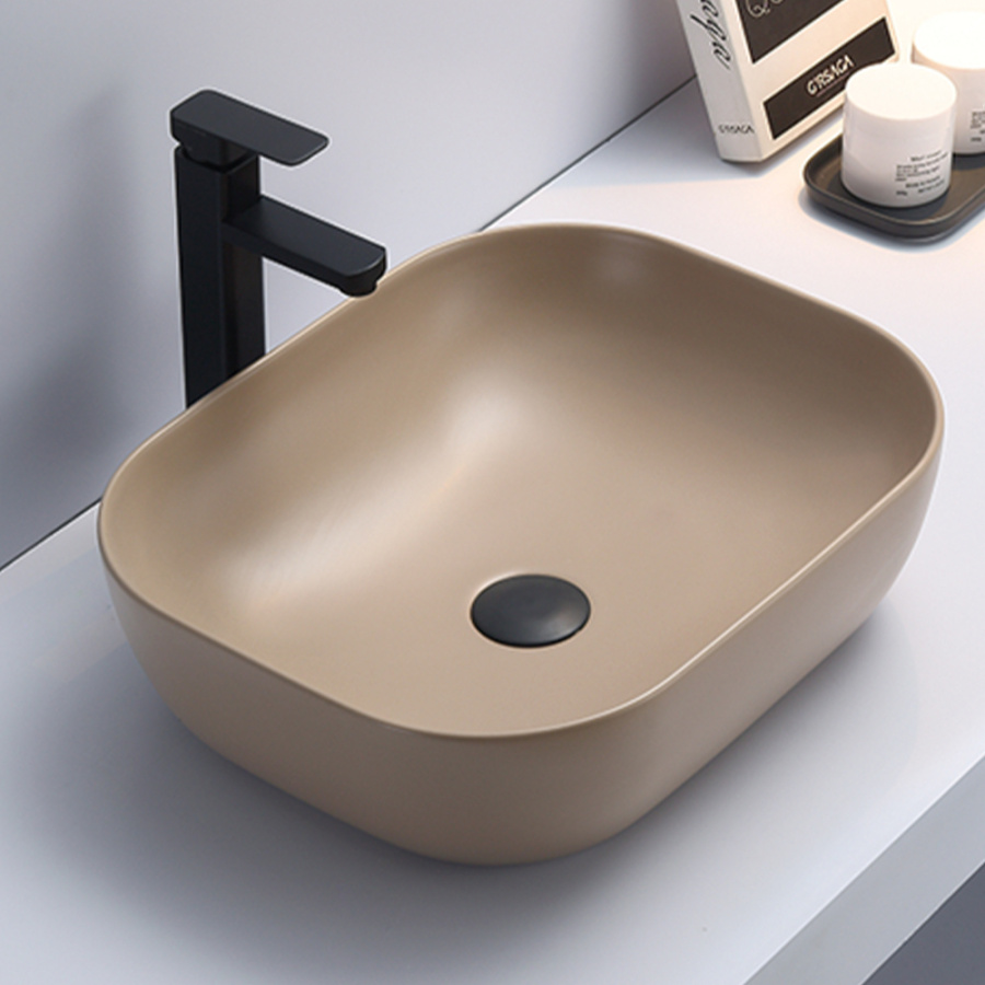 Раковина AVS Клара 51x40 бежевая матовая Раковина AVS Клара 51x40 бежевая матовая