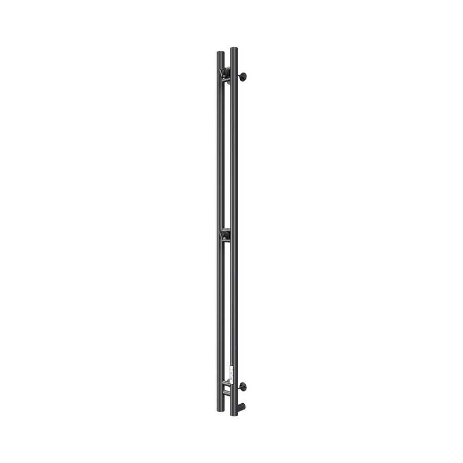 Полотенцесушитель электрический Nika Robe-2 120x10 черный матовый Полотенцесушитель электрический Nika Robe-2 120x10 черный матовый