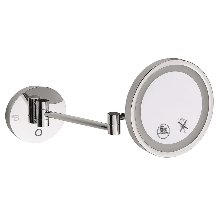 Косметическое зеркало с подсветкой Ø160 мм Bemeta Косметическое зеркало с подсветкой Ø160 мм Bemeta