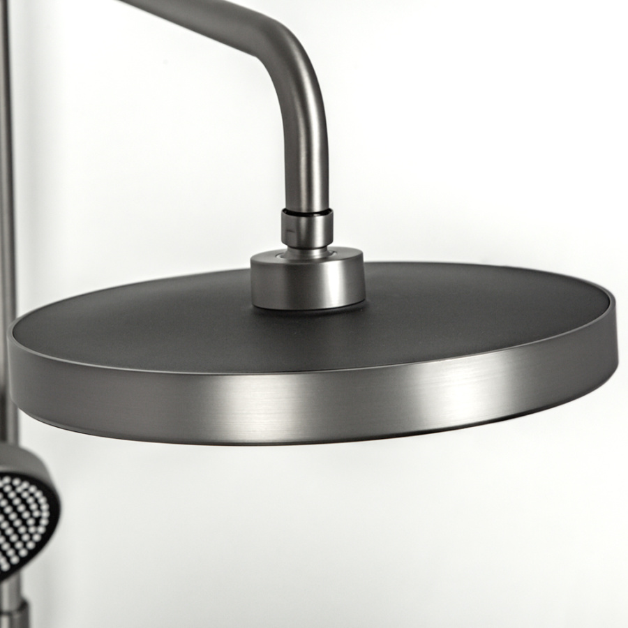 Душевая стойка AVS Torrent оружейная сталь