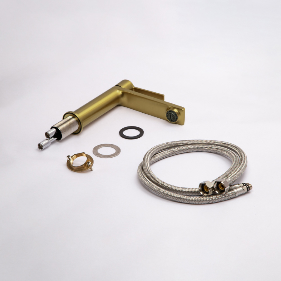 Смеситель для раковины AVS Elegant брашированное золото Смеситель для раковины AVS Elegant брашированное золото