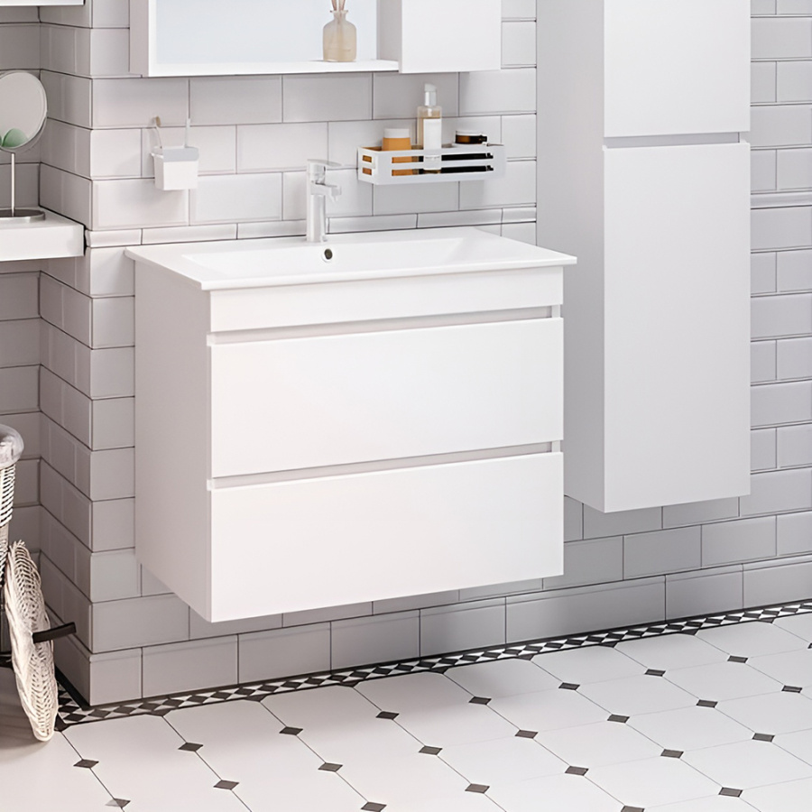 Тумба с раковиной Runo Манхэттен 00-00001047+00-00001022 75 см