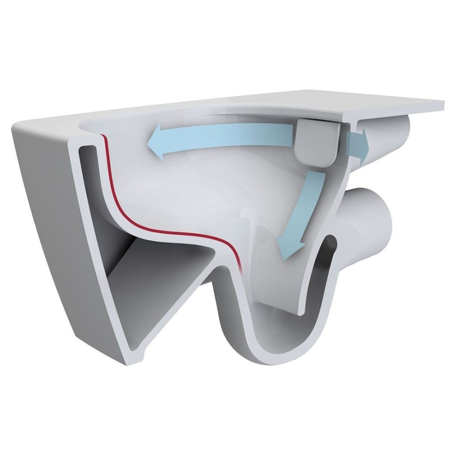 Унитаз подвесной VitrA Integra Square 7082B003-0075 безободковый