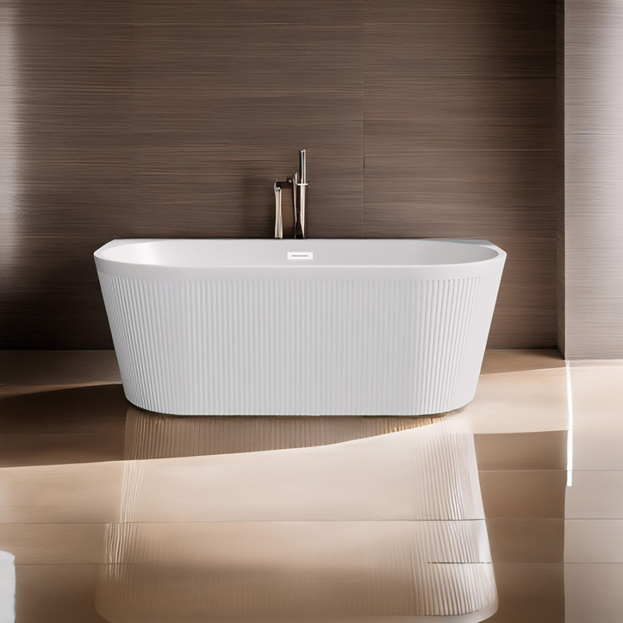 Акриловая ванна AVS Антея 170x80 белая рифленая, с донным клапаном