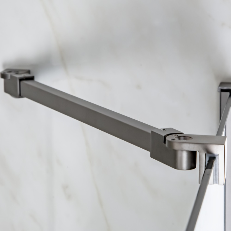 Шторка на ванну AVS Асти Дуо 100 см правая профиль оружейная сталь, прозрачное стекло Шторка на ванну AVS Асти Дуо 100 см правая профиль оружейная сталь, прозрачное стекло