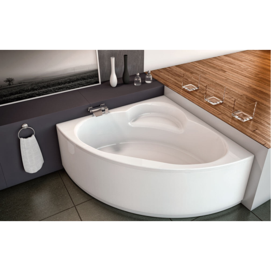 Акриловая ванна Kolpa-San Royal 130х130 белая, с каркасом и экраном