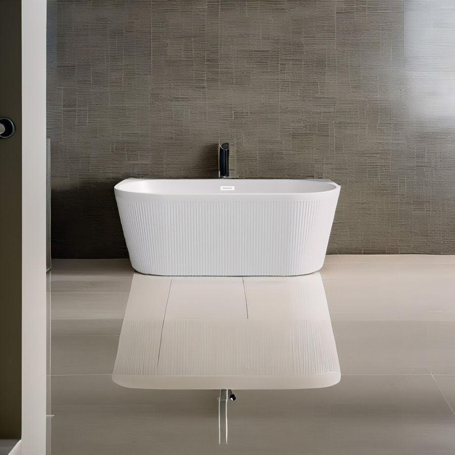 Акриловая ванна AVS Антея 170x80 белая рифленая, с донным клапаном