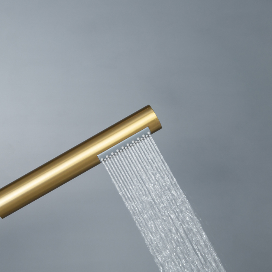 Смеситель для ванны с душем AVS Elegant напольный, брашированное золото Смеситель для ванны с душем AVS Elegant напольный, брашированное золото