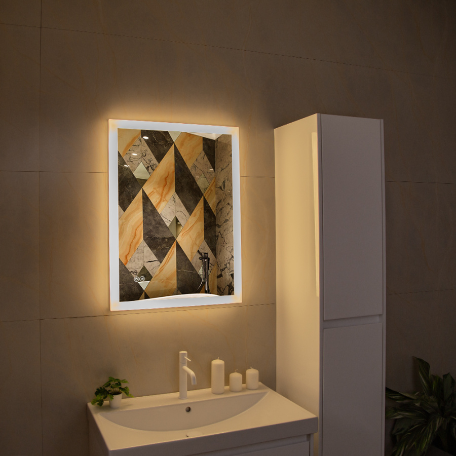 Зеркало с подсветкой AVS Жасмин 80x60 см, антипар