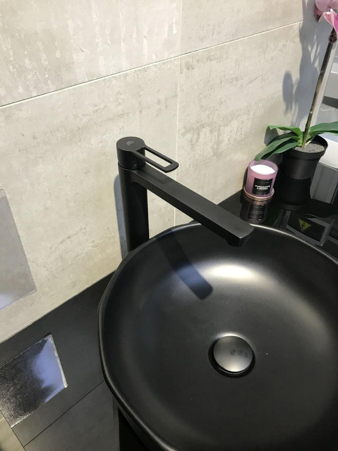 Смеситель для раковины Paffoni Ringo RIN081NO черный матовый