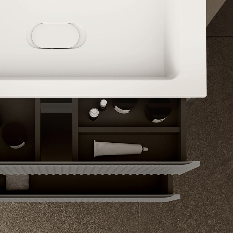 Тумба с раковиной RAVAL Coste 80 светло-серая Тумба с раковиной RAVAL Coste 80 светло-серая