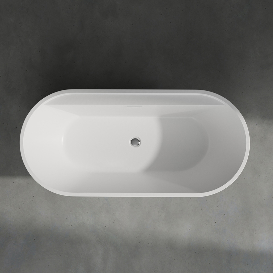 Акриловая ванна AVS Ирида 170х80 белая с донным клапаном