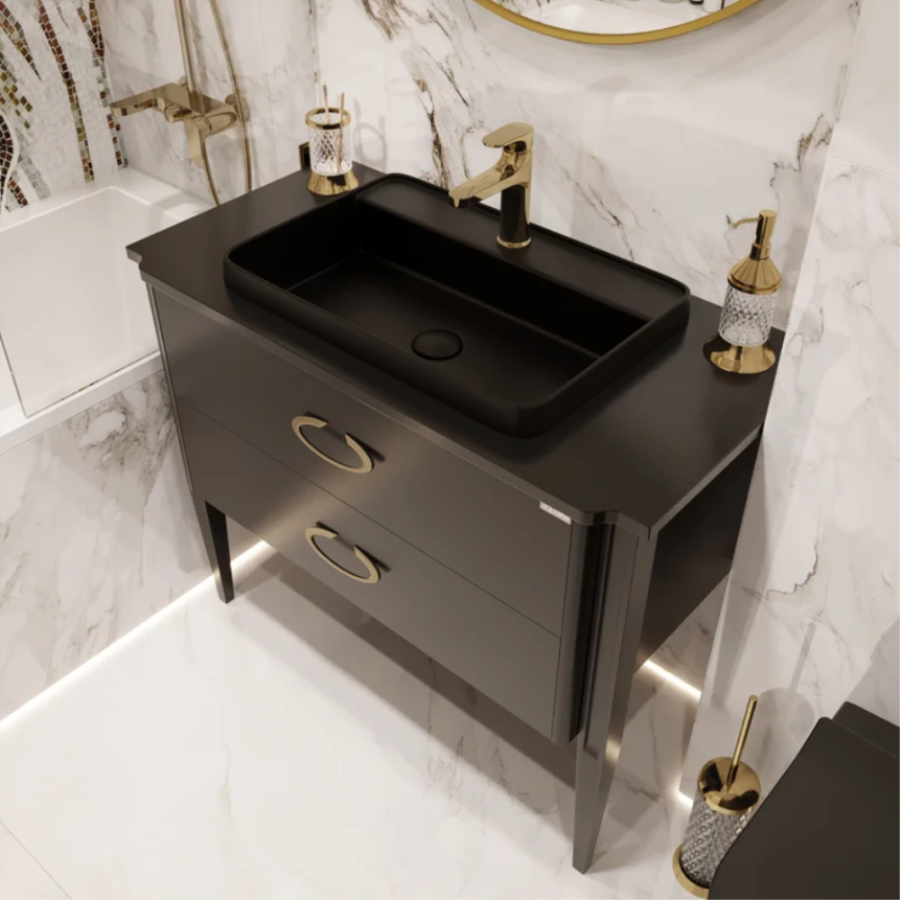 Смеситель для раковины Boheme Spectre 451-G, золото