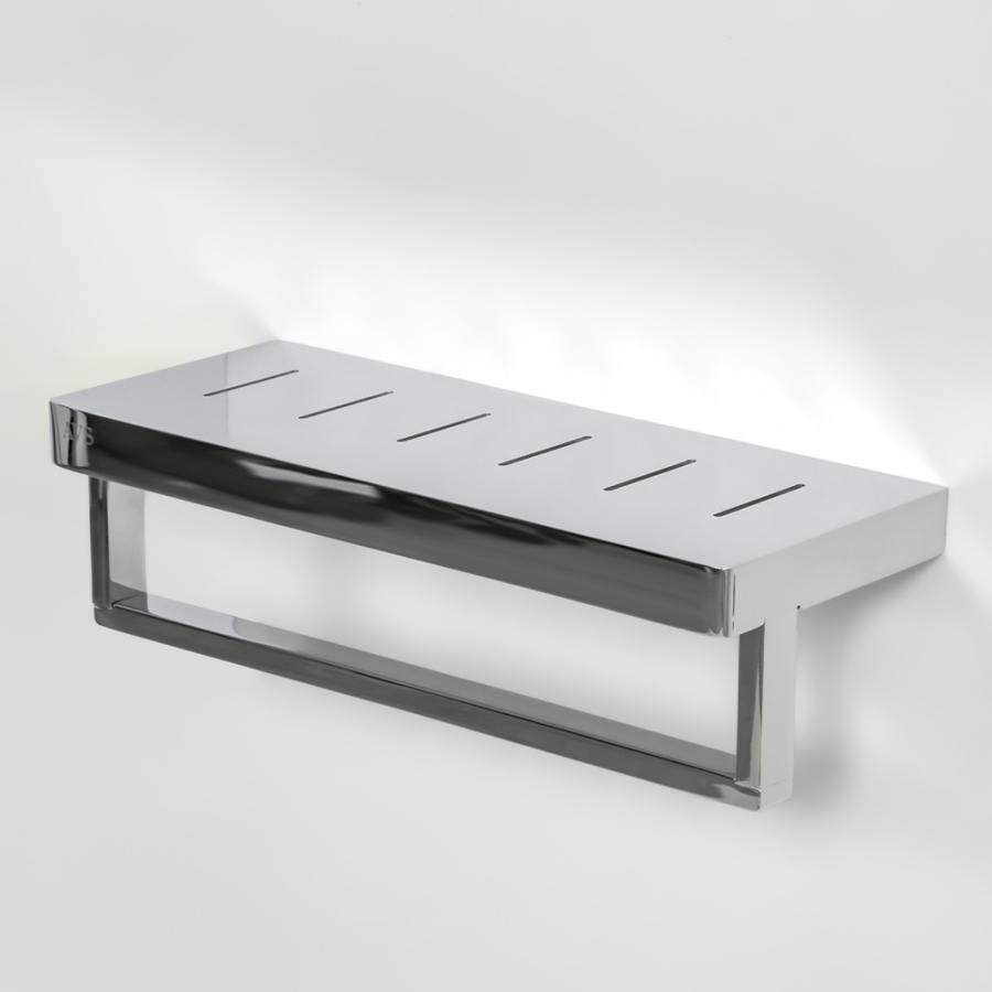 Полка с полотенцедержателем AVS S8300304 30 см, хром