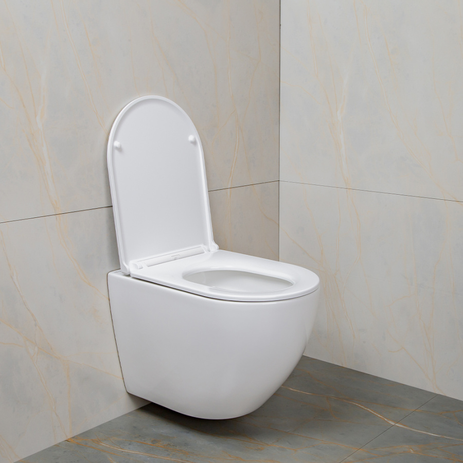 Унитаз подвесной AVS Метрополь безободковый, белый Унитаз подвесной AVS Метрополь безободковый, белый