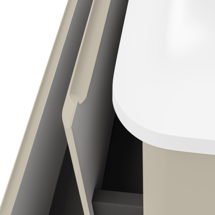 Тумба с раковиной RAVAL Welto 80 2 ящика, светло-коричневая Тумба с раковиной RAVAL Welto 80 2 ящика, светло-коричневая