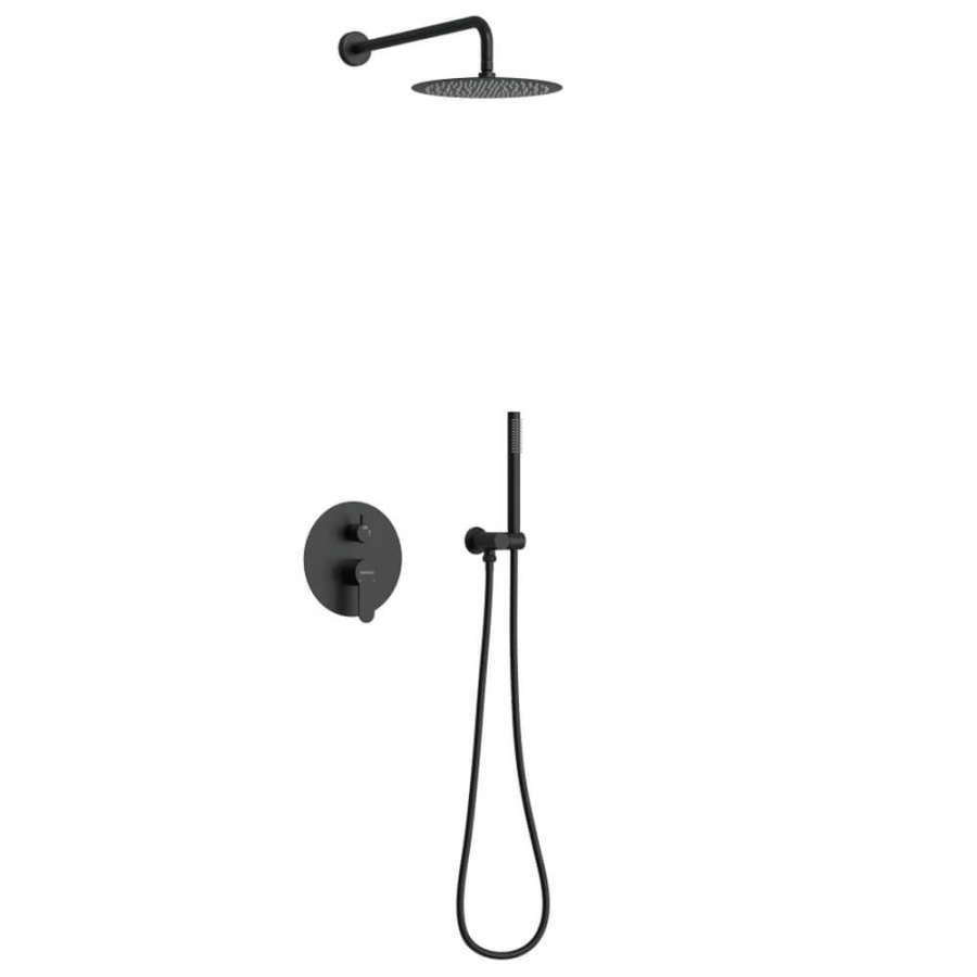Душевой комплект 3в1 Berges Ventas 2R 073004 черный матовый Душевой комплект 3в1 Berges Ventas 2R 073004 черный матовый