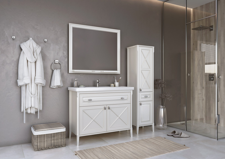 Зеркало ASB Wood Line Монте 100 бежевое