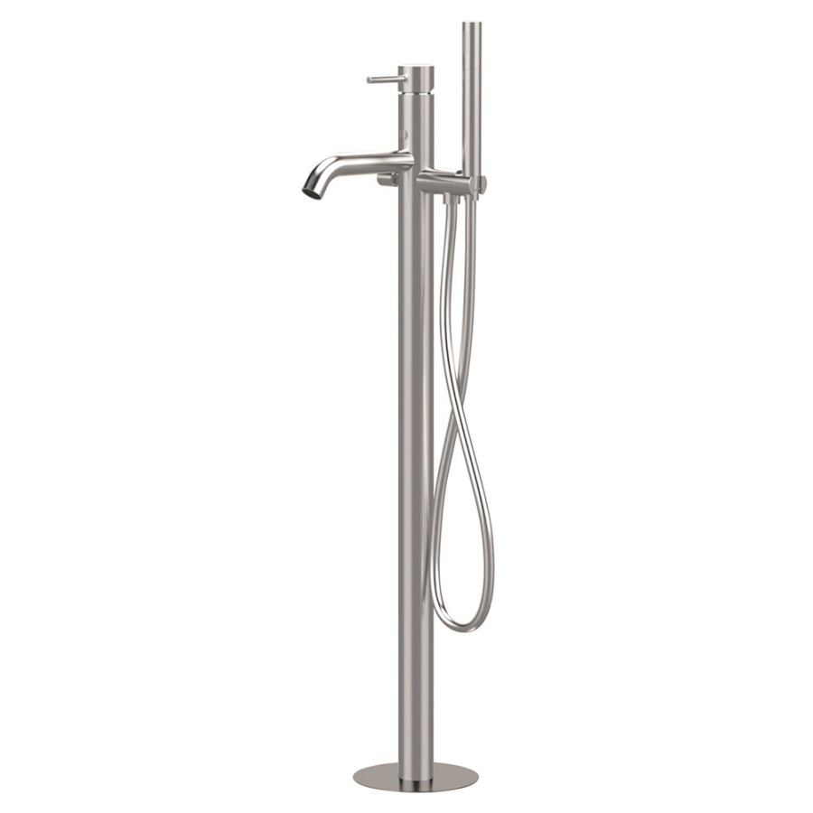 Смеситель для ванны с душем Remer X Style Inox SSX08 напольный, хром