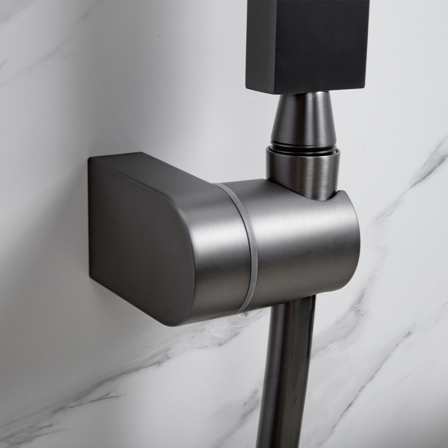 Смеситель для ванны с душем AVS Cube оружейная сталь Смеситель для ванны с душем AVS Cube оружейная сталь