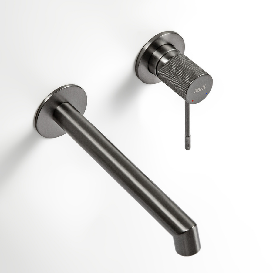 Смеситель для раковины AVS Seeme с внутренней частью, оружейная сталь Смеситель для раковины AVS Seeme с внутренней частью, оружейная сталь