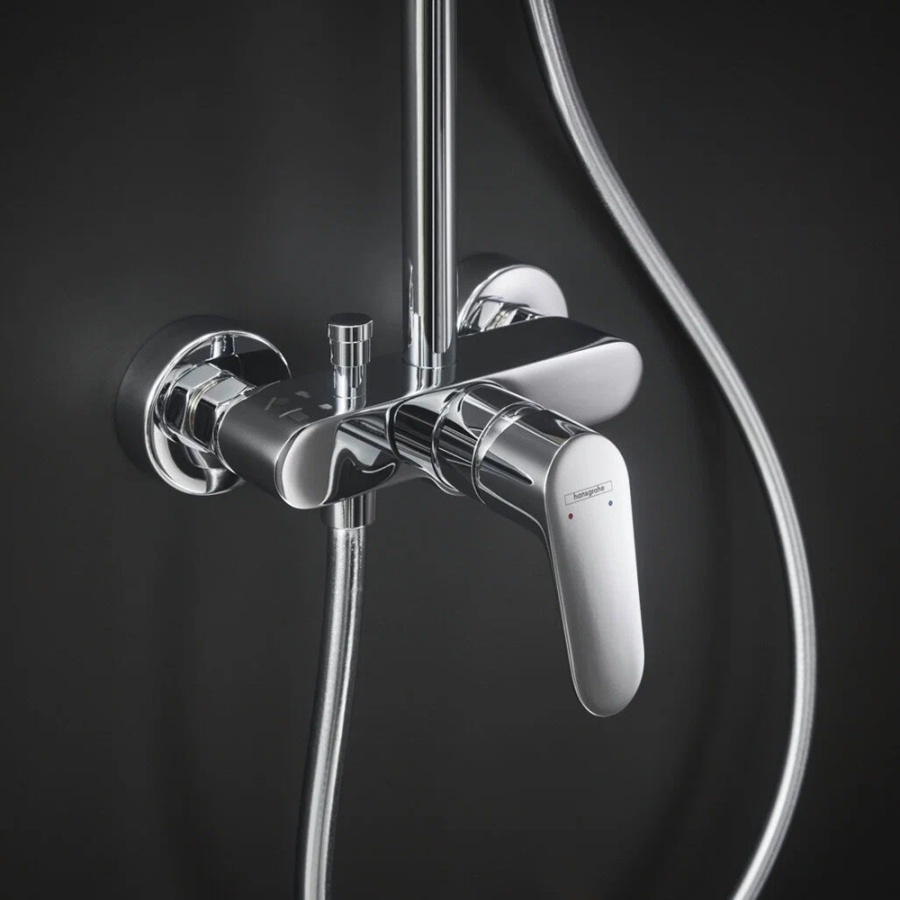 Душевая стойка Hansgrohe Crometta E 27284000 хром Душевая стойка Hansgrohe Crometta E 27284000 хром