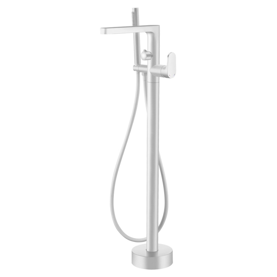 Смеситель для ванны с душем Boheme Spectre 459-MW напольный, белый матовый