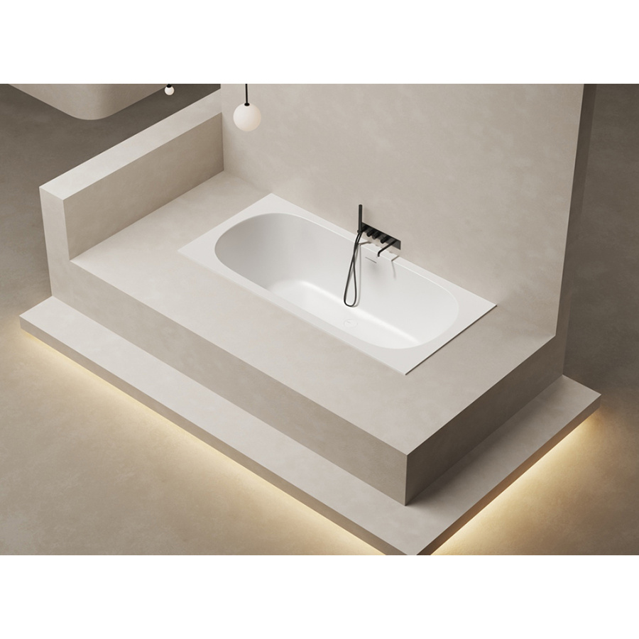 Ванна из искусственного камня Salini Ornella Axis KIT S-Sense 180x80 белая с ножками Ванна из искусственного камня Salini Ornella Axis KIT S-Sense 180x80 белая с ножками