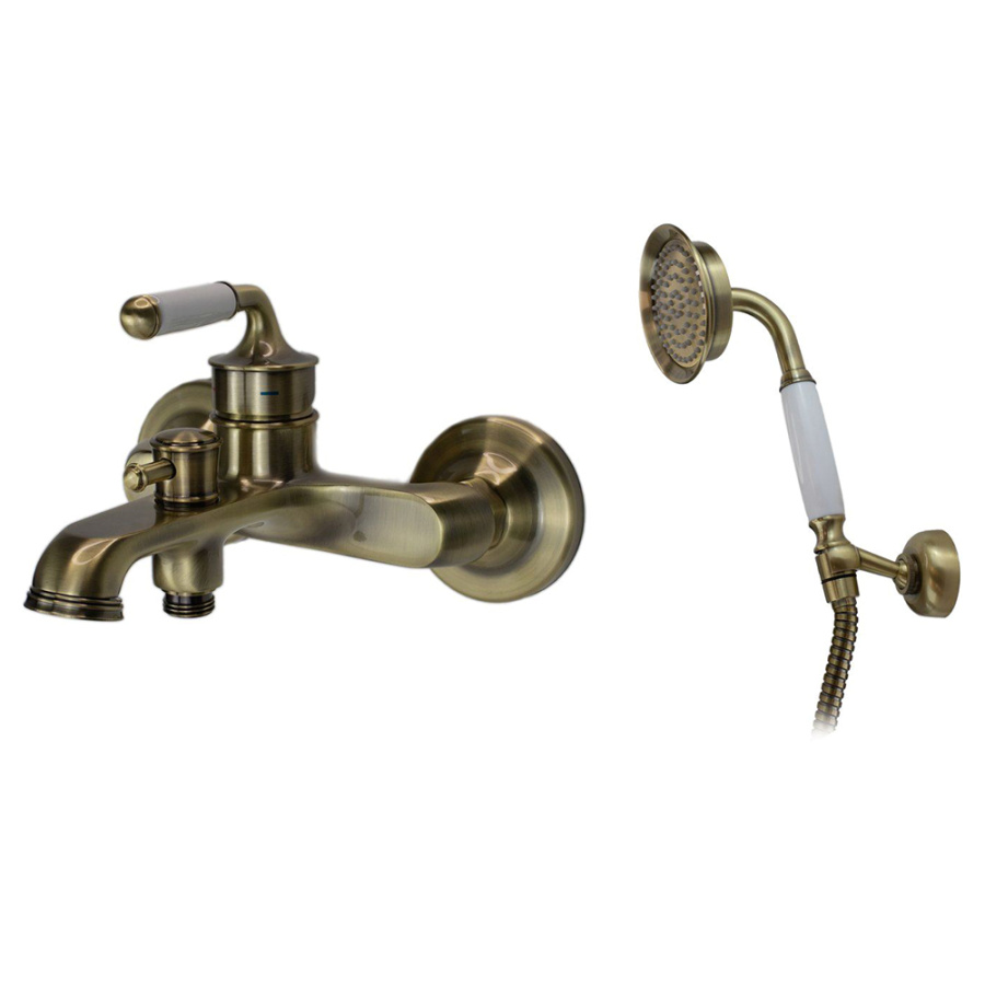 Смеситель для ванны с душем ESKO Prague PG 54 бронза