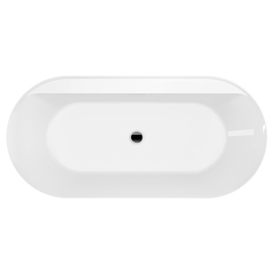 Акриловая ванна AVS Герда 170x80 белая с донным клапаном