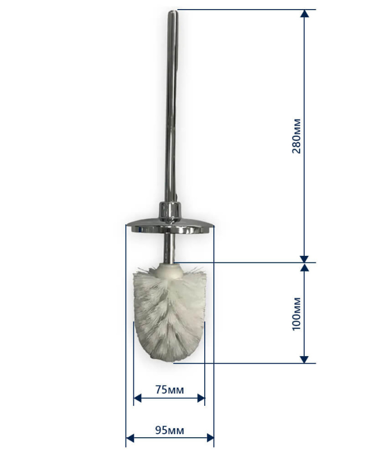 Z-E Ершик с крышкой ЗАПАСНОЙ хром Retro CLASSIC Z-E Ершик с крышкой ЗАПАСНОЙ хром Retro CLASSIC