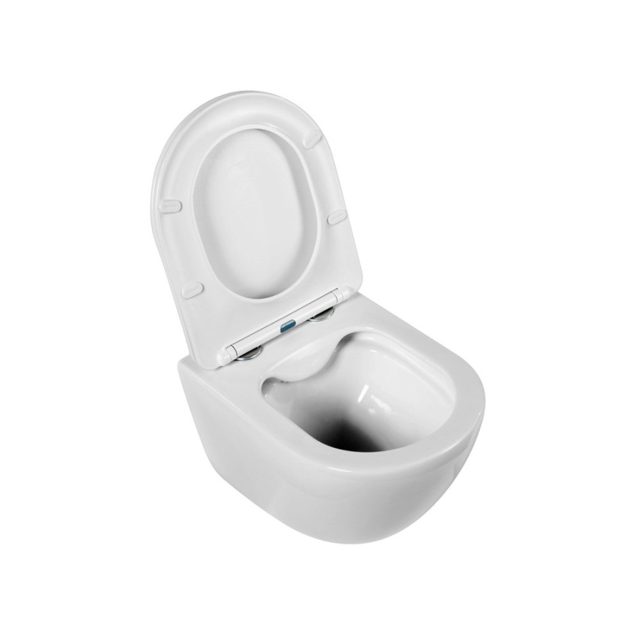 Унитаз подвесной Belbagno Amanda BB051CHR+BB051SC безободковый с микролифтом (УЦЕНКА)